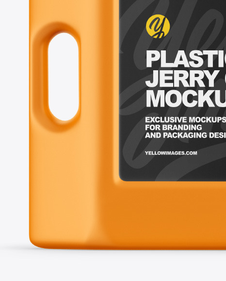 Matte Plastic Jerry Can Mockup