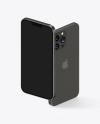 Two iPhones 13 Pro Max Graphite Mockup