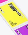 Three Postage Stamp Mockup