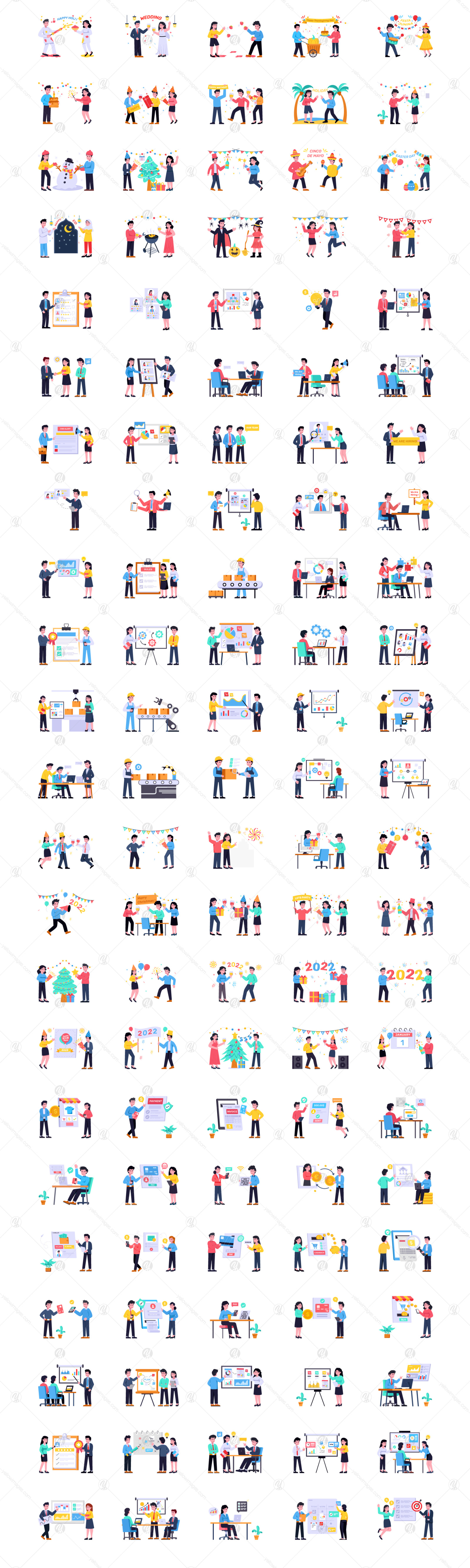 200+ Business Illustrations