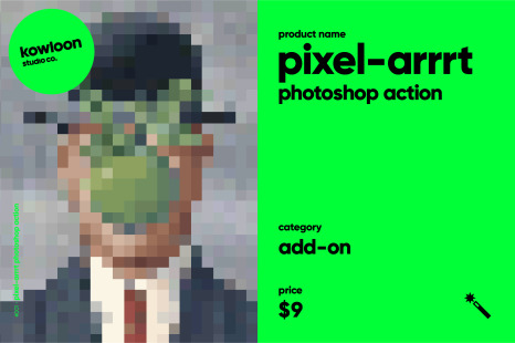 pixel art photoshop action - Nft