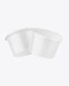 Two Plastic Containers Mockup