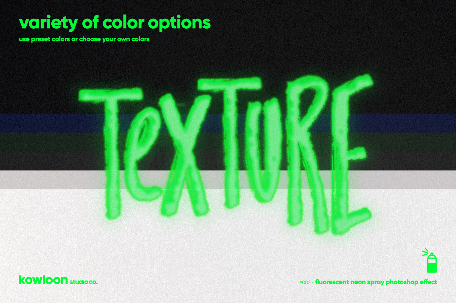 neon spray photoshop effect