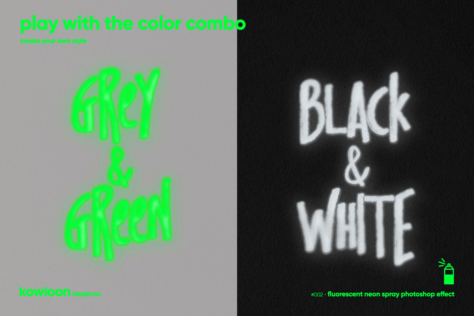 neon spray photoshop effect