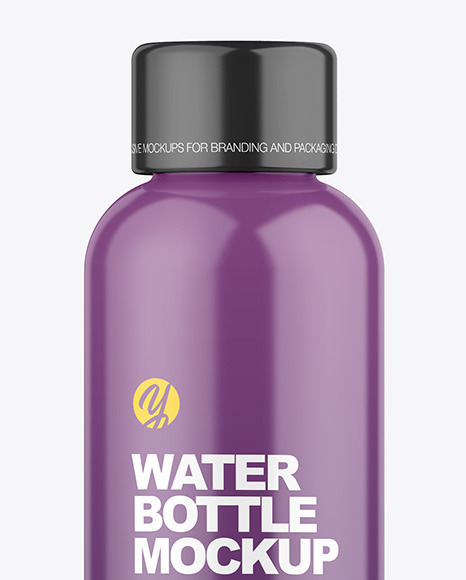 Glossy Plastic Bottle Mockup