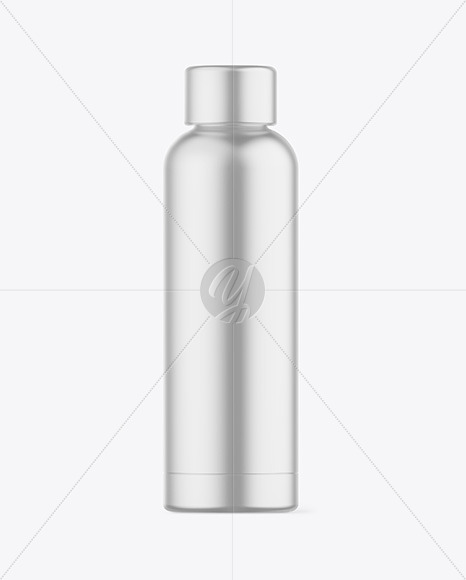 Matte Metallic Bottle Mockup