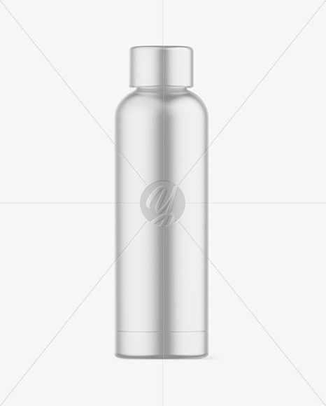 Matte Metallic Bottle Mockup