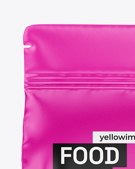 Glossy Food Bag Mockup