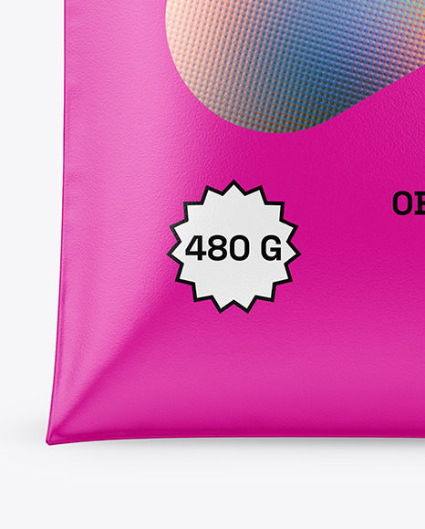 Glossy Food Bag Mockup