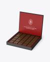 Box of Chocolate Sweets Mockup