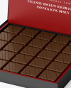 Box of Chocolate Sweets Mockup