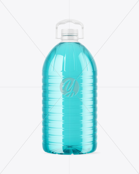 Clear PET Drink Bottle Mockup