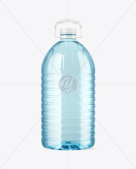 Colored PET Water Bottle Mockup