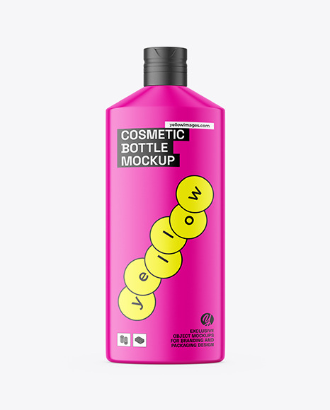 Matte Cosmetic Bottle Mockup - Shampoo bottle mockup