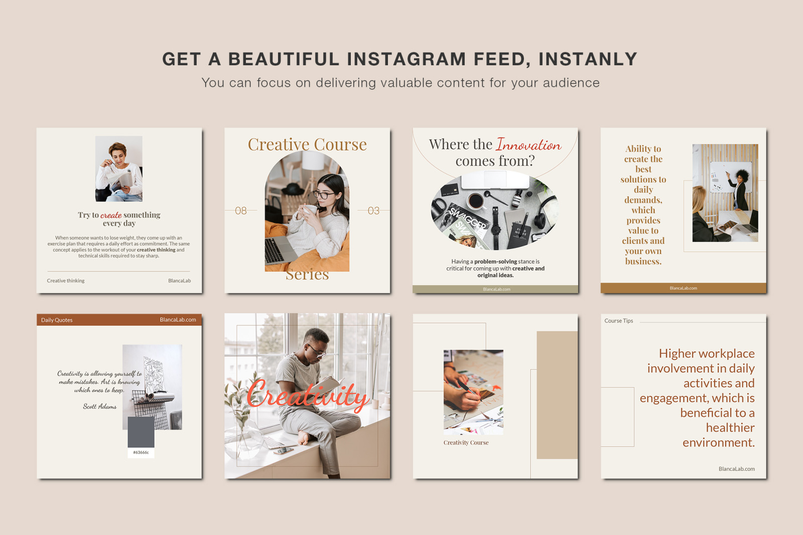 Podcast Clean Insta Kit | CANVA PS Podcast Clean Insta Kit | CANVA PS