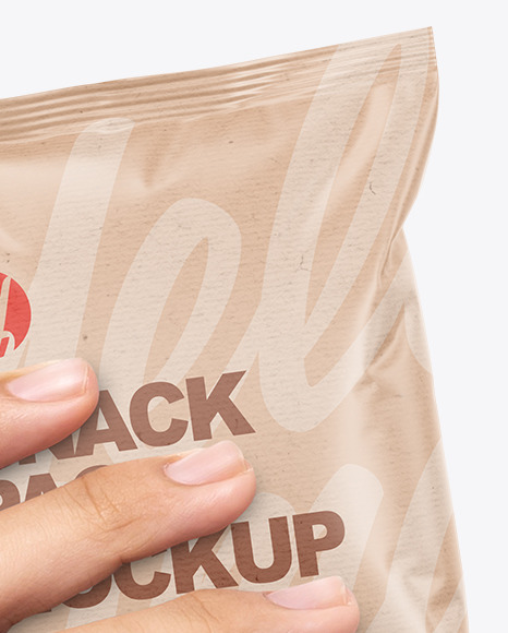 Kraft Snack Pack in a Hand Mockup