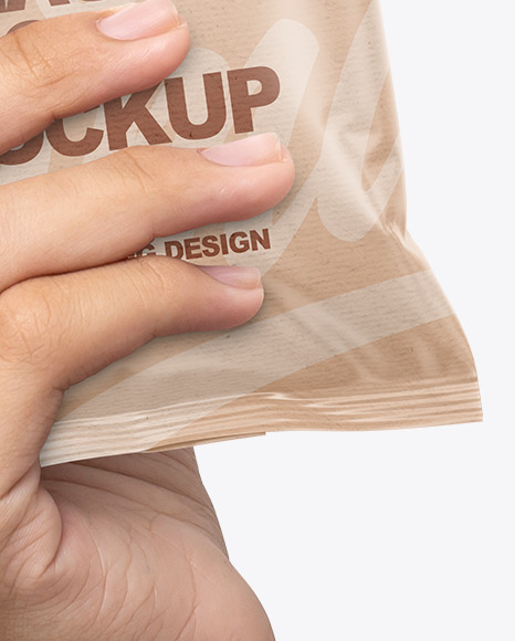 Kraft Snack Pack in a Hand Mockup