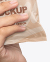 Kraft Snack Pack in a Hand Mockup