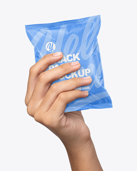 Kraft Snack Pack in a Hand Mockup