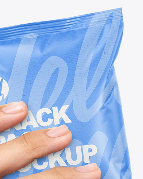 Kraft Snack Pack in a Hand Mockup