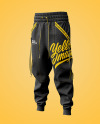 Jogger Pants Mockup - Front Halfside View