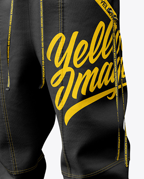 Jogger Pants Mockup - Front Halfside View