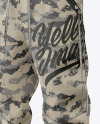 Jogger Pants Mockup - Front Halfside View