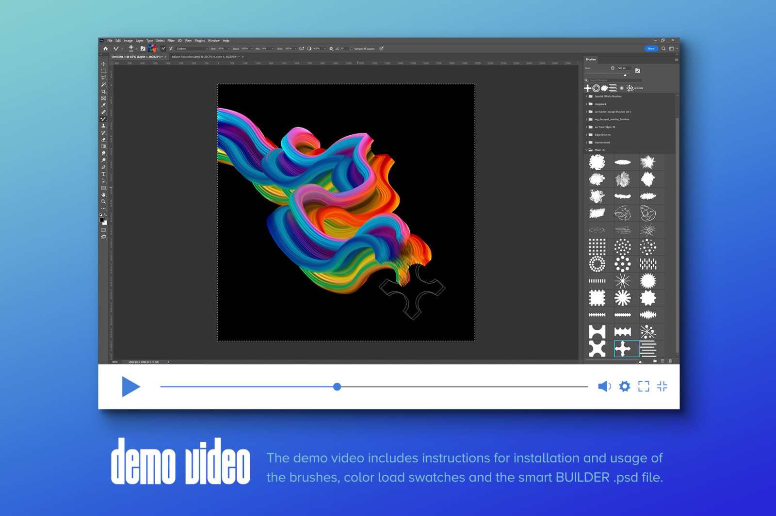 Mixer: Multicolor Brushes for Photoshop