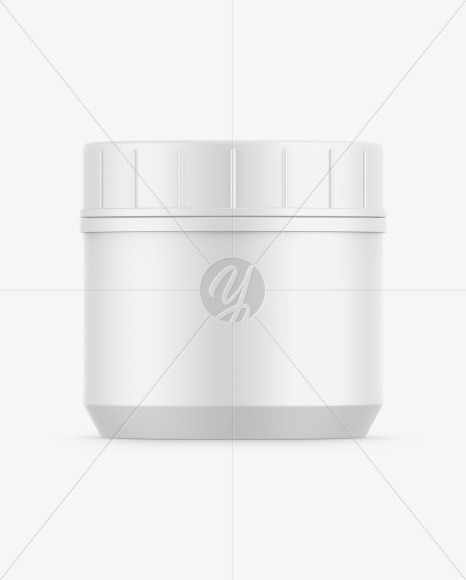 Matte Cosmetic Jar Mockup