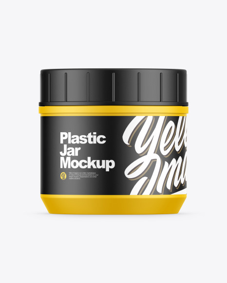 Matte Cosmetic Jar Mockup