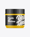 Matte Cosmetic Jar Mockup