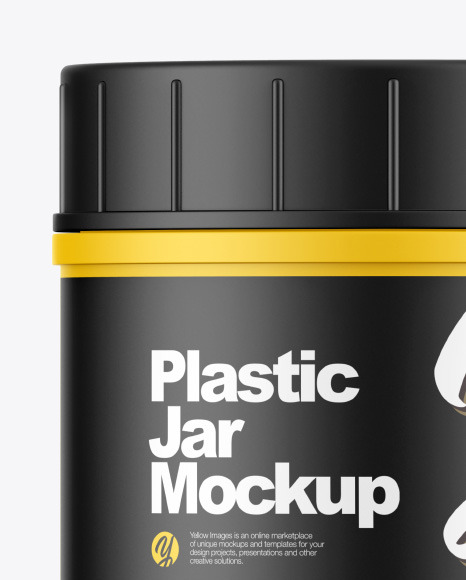 Matte Cosmetic Jar Mockup