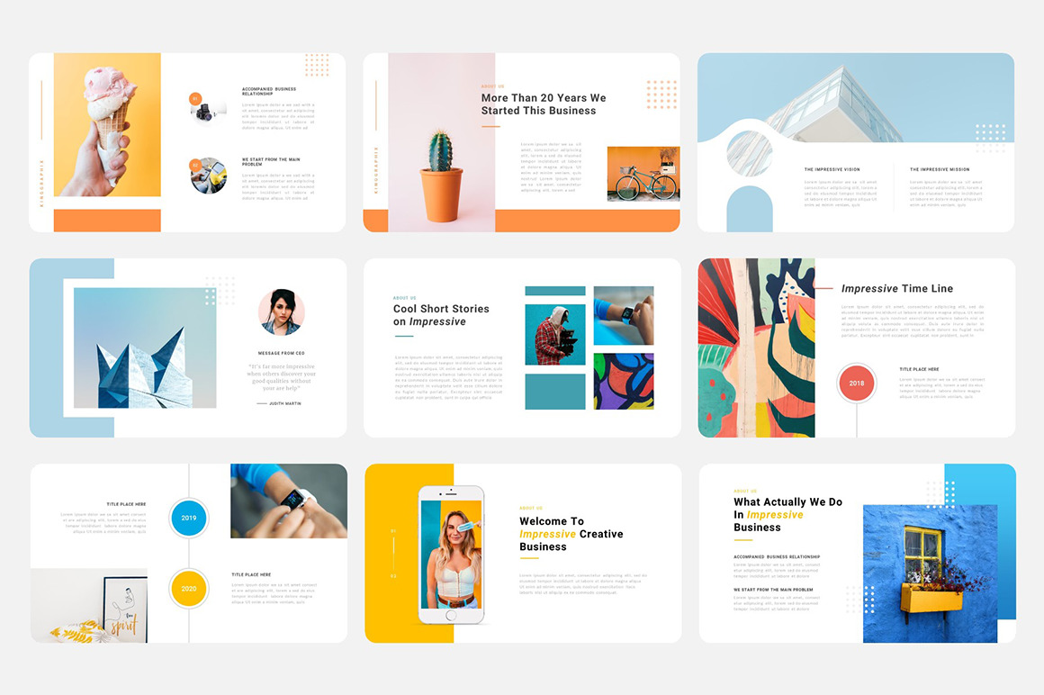 Impressive - Creative Business Google Slides Template