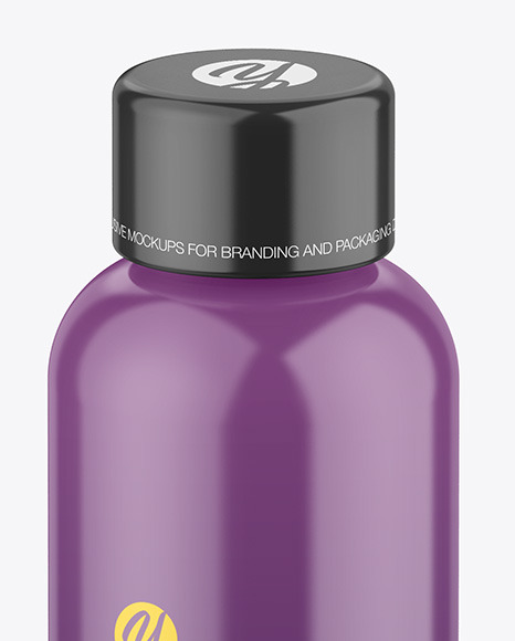 Glossy Plastic Bottle Mockup