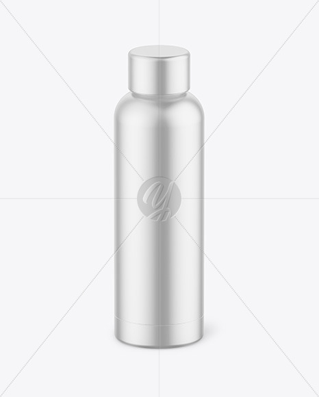 Matte Metallic Bottle Mockup