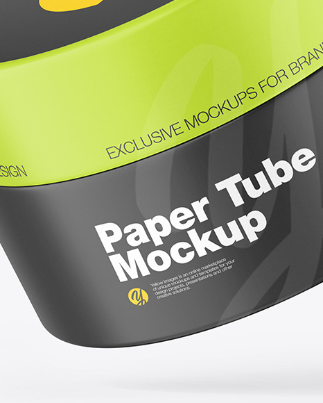 Matte Paper Tube Mockup