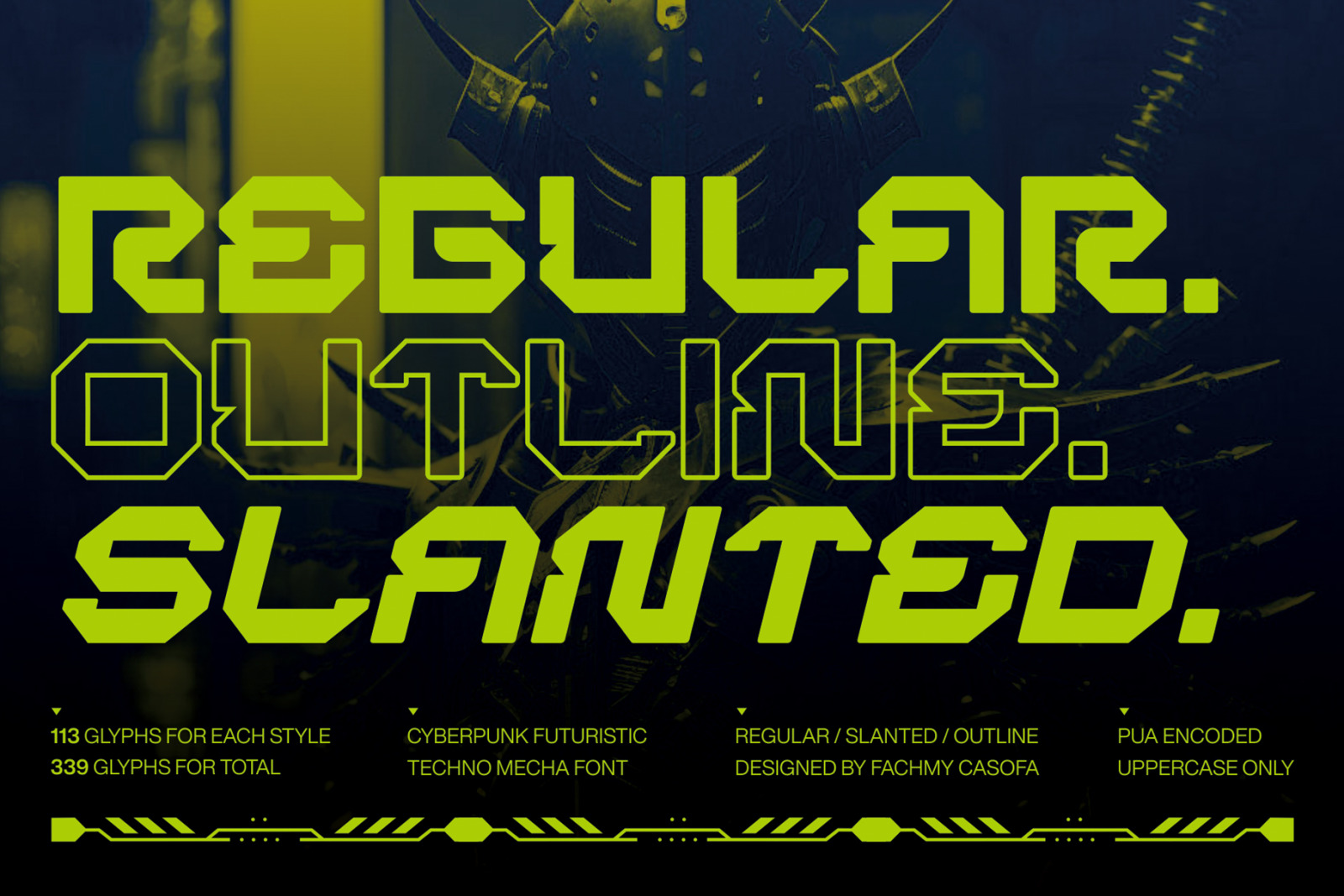 BERGAN - Futuristic Cyberpunk Sci-Fi Modern Display Font