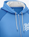 Women's Full-Zip Hoodie Raglan Mockup