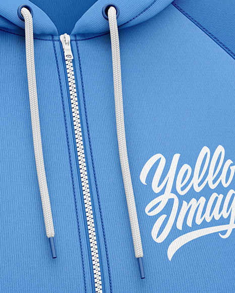 Women's Full-Zip Hoodie Raglan Mockup