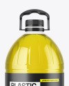 Clear PET Olive Oil Bottle Mockup