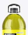 Clear PET Olive Oil Bottle Mockup