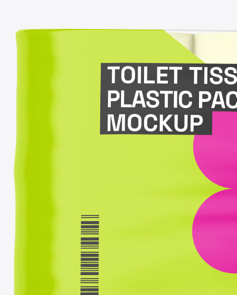 Toilet Tissue 8 pack Mockup