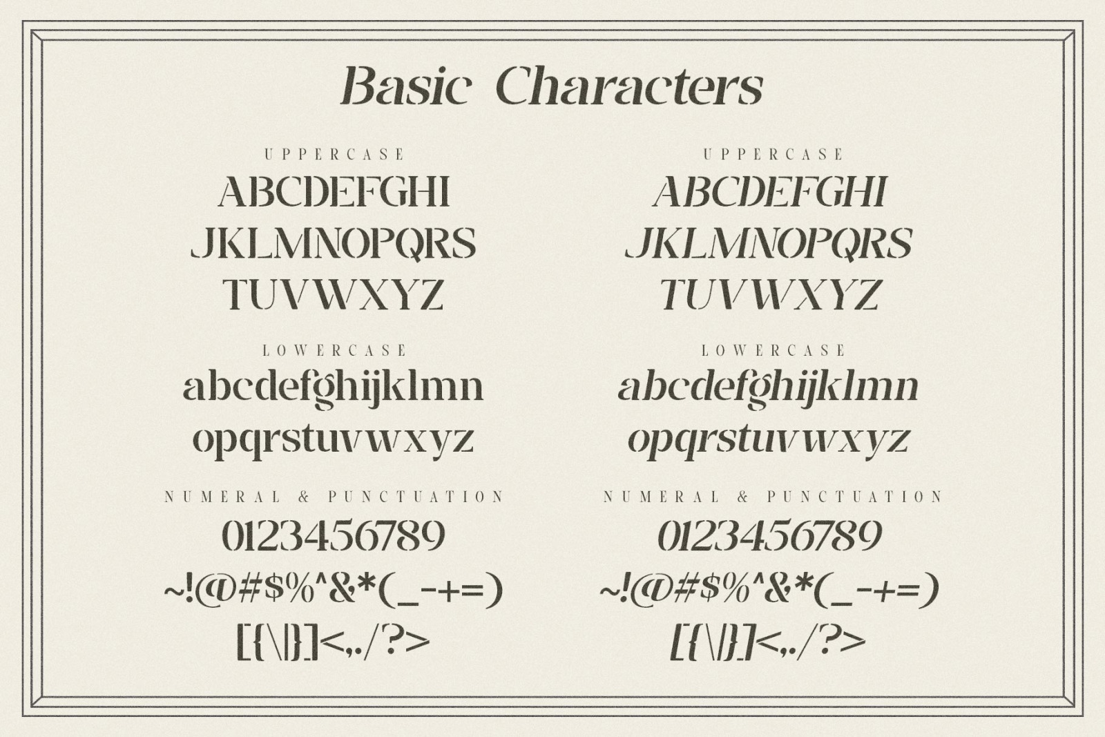 Vangba Typeface Vangba Typeface