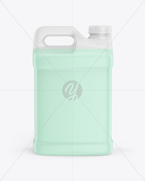 Jerrycan with Liquid Mockup