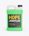 Jerrycan with Liquid Mockup