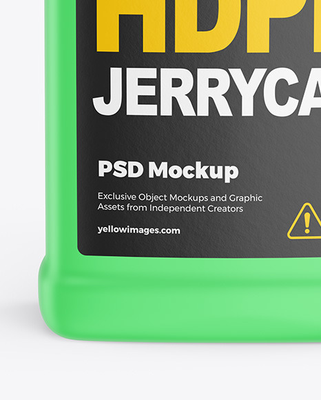 Jerrycan with Liquid Mockup