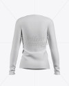 Women’s Baseball T-shirt with Long Sleeves Mockup - Back View