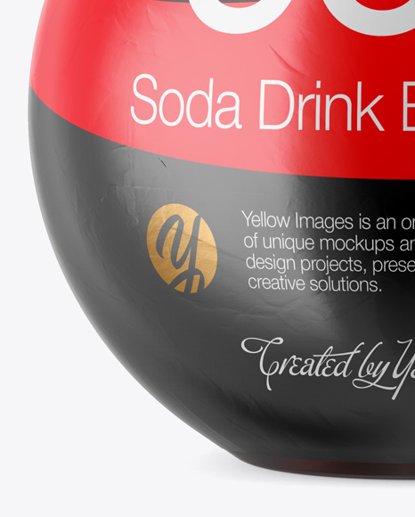 13.5Oz PET Bottle with Cola Drink Mockup - Free Download Images High