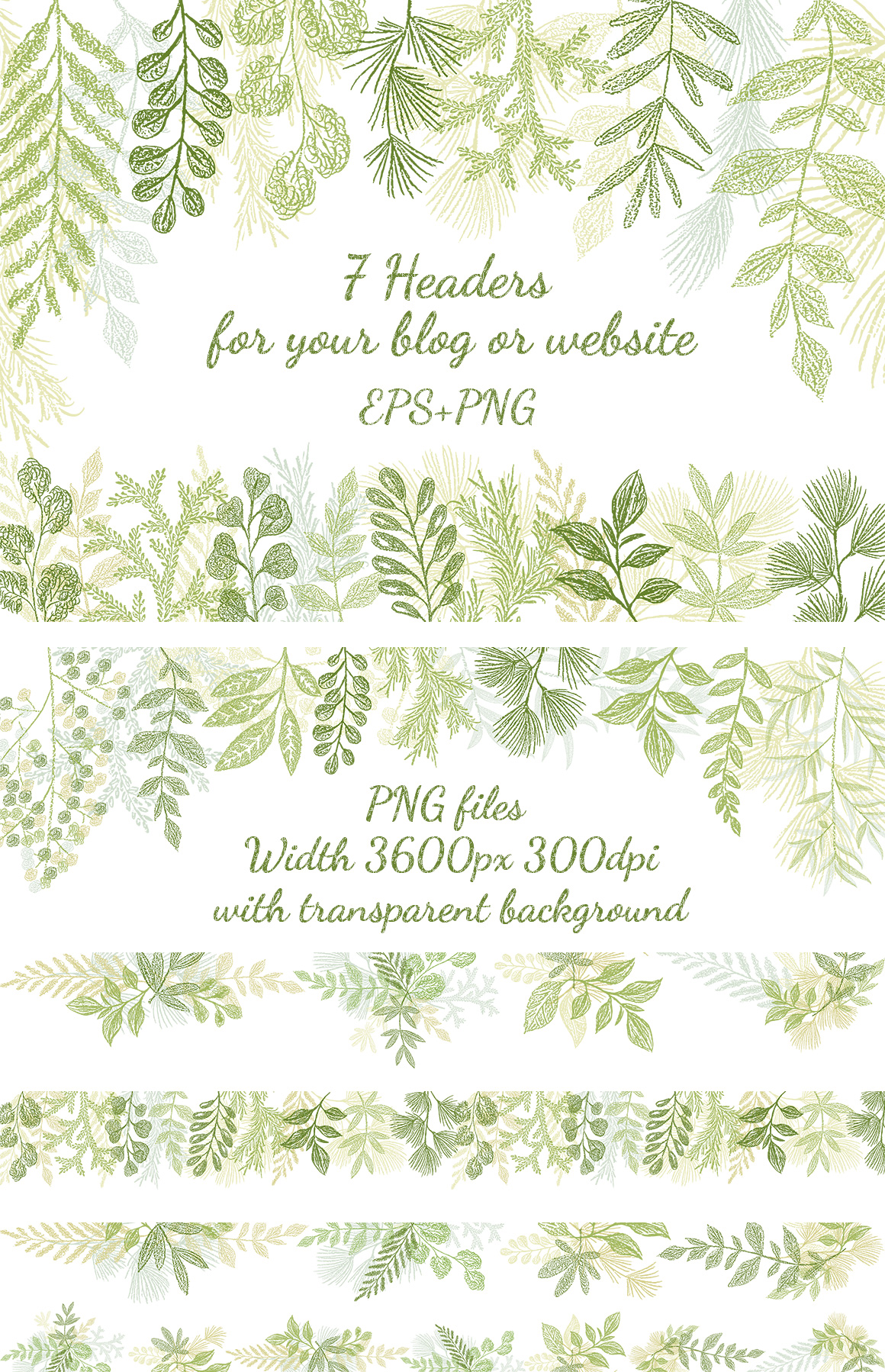 Vector Leaves Branches, Herbs Fresh Doodle collection Vector Leaves Branches, Herbs Fresh Doodle collection