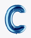 Letter C Foil Balloon Mockup